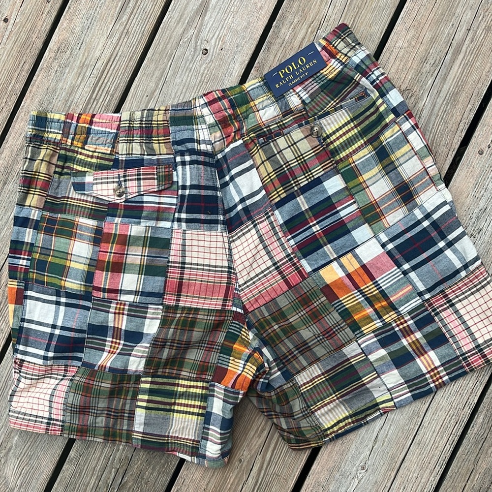 NWT Polo Ralph Lauren madras print shorts XXL - Picture 3 of 6